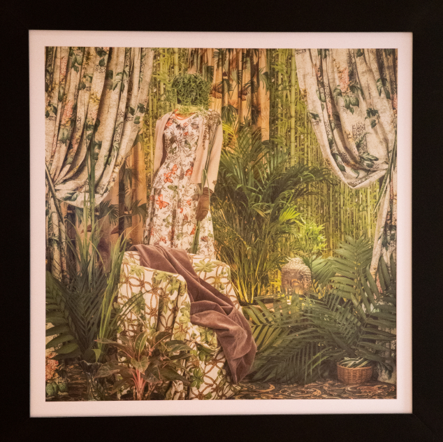 Romantic painting with bamboos
