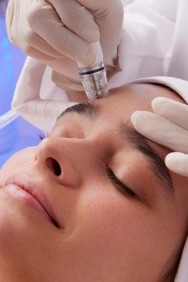 Spa service diamond glow facial